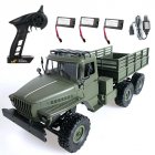 MN80S Ural 1/16 2.4G 6WD RC Car Truck Rock Crawler Command Communication Vehicle RTR Toy MN88S three electric version_1:16