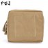 MOLLE Nylon Pouch Zippered Bag Little Pack Camping Climbing Supplies for Man and Woman Military color 16 15 5cm