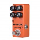 MOSKY B-Box Electric Guitar Preamp Overdrive Guitar Effect Pedal with Analog Signal Path True Bypass Orange