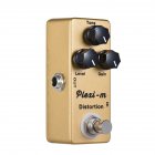 MOSKY Plexi-m Electric Guitar Distortion Effect Pedal Full Metal Shell True Bypass Gold