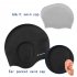 MOUNCHAIN High Quality Silicone Swimming Cap  Super Elastic   Durable Swimming Cap for Adul 2 Pack Blue   Black
