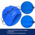 MOUNCHAIN High Quality Silicone Swimming Cap  Super Elastic   Durable Swimming Cap for Adul 2 Pack Blue   Black
