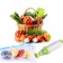 MOYEAH Vacuum Sealer   Food bags with double zip lock design and airtight seal lets you keep food fresher for longer at home  camping or on the go  