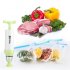 MOYEAH Vacuum Sealer   Food bags with double zip lock design and airtight seal lets you keep food fresher for longer at home  camping or on the go  