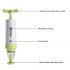 MOYEAH Vacuum Sealer   Food bags with double zip lock design and airtight seal lets you keep food fresher for longer at home  camping or on the go  