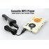 MP3 Player built into a cassette casing  letting you either use it as a old school shaped MP3 Player  or with a car cassette cassette player to play Music 
