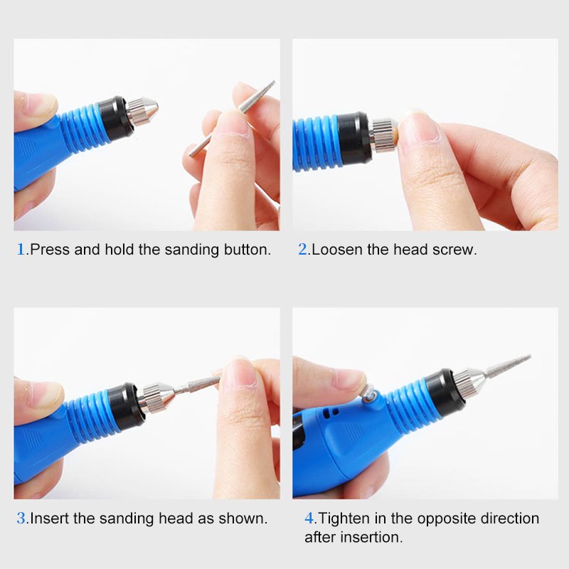 Professional Electric Manicure Machine Pen Pedicure Nail File Nail Tools 6 Bits Drill Nail Drill Machine Equipment 