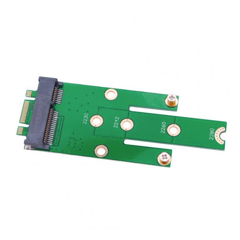 MSATA Mini Expansion Desktop Add On Converter SSD 2242 2230 2260 Adapter Card M.2 B Connector Boards PCI-e green