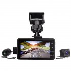 MT80 Motorcycle Dash Cam Front Rear Camera Dual Video Motorbike Driving Recorder