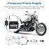 MT80 Motorcycle Dash Cam Front Rear Camera Dual Video G Sensor Loop Recording Motorbike Driving Recorder Black