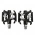 MTB Bicycle Double sides Ball Bearing Pedal Aluminum Alloy Self locking Pedal black C099 pedal