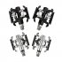 MTB Bicycle Double sides Ball Bearing Pedal Aluminum Alloy Self locking Pedal black C099 pedal