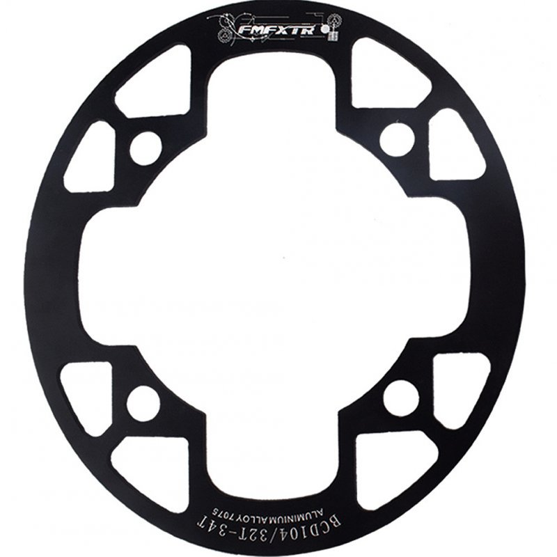 MTB Bike Chainring Protection Cover 32T/34T 36T/38T/40T/42T Bicycle Sprocket Crankset Guard Chainwheel Protector 104bcd oval guard plate 36-38T black