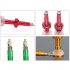 MTB Vacuum Tire Nozzle Bicycle Tubeless Valve Stem French Valve Adapter Cycling Valve Core Cap Black 40MM