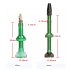 MTB Vacuum Tire Nozzle Bicycle Tubeless Valve Stem French Valve Adapter Cycling Valve Core Cap Golden 40MM