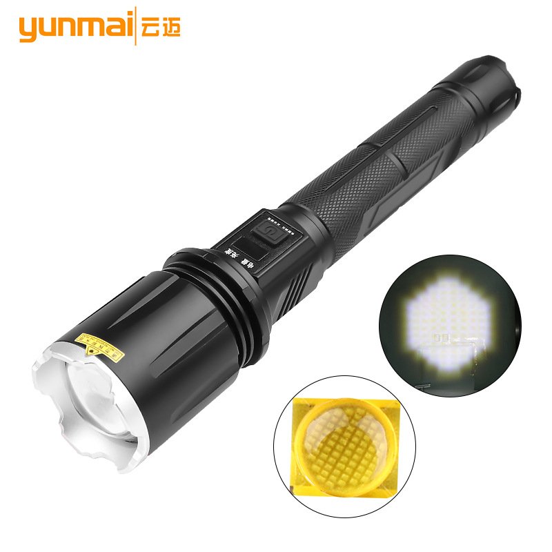 MTG2 Zoom Flashlight Usb Charging with Lcd Screen Safety Hammer Large Lens Wide Angle Flashlight flashlight