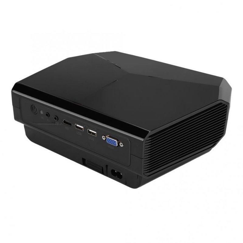 A4300 Mini Digital Projector 720P High Definition LED Home Projector Portable black_AU Plug