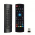MX3 Air Remote USB Wireless Replacement Remote Keyboard 2 4G Multifunctional Fly Mouse Compatible For Android TV Box PC black