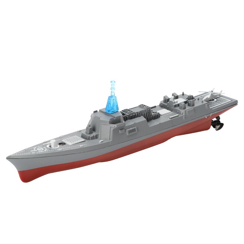 2.4g Remote Control Mini Boat Rechargeable Simulation Warship Summer Water Toys for Children Birthday Gifts 
