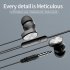 Macaron Color Wired  Headphones Stereo In ear Sports Headset Compatible For Android Iphone Huawei White