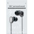 Macaron Color Wired  Headphones Stereo In ear Sports Headset Compatible For Android Iphone Huawei White