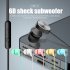Macaron Color Wired  Headphones Stereo In ear Sports Headset Compatible For Android Iphone Huawei White