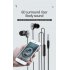 Macaron Color Wired  Headphones Stereo In ear Sports Headset Compatible For Android Iphone Huawei White