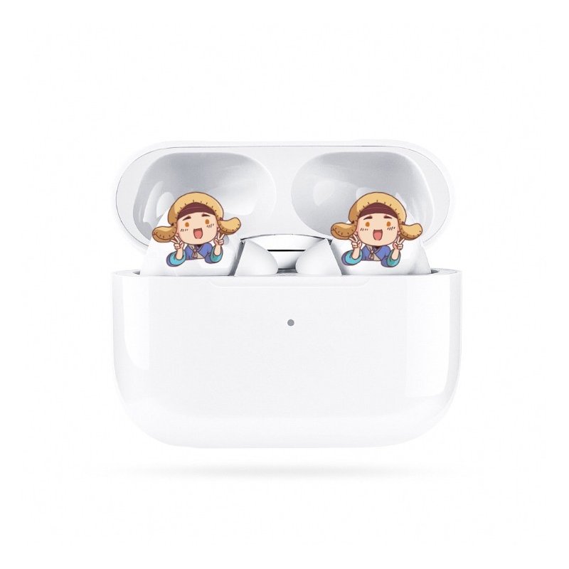 Macaron Third-generation Bluetooth Headset Wireless  Earbuds Earphones white
