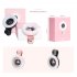 Macro Lens With Mini Clip Ring Light Portable Circle Light Macro Lens Attachment For Smart Phone Photography black