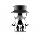 Mad Hat Funny Mobile Phone Stand Suction Cup Magnet Car Decoration Cell Phone Holder black- A