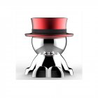 Mad Hat Funny Mobile Phone Stand Suction Cup Magnet Car Decoration Cell Phone Holder red B