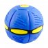 Magic  Flying  Saucer  Ball Deformation Ball Led Light Music Elastic Vent Ball Gift For Kids Blue