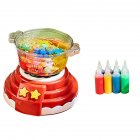 Magic Water Elf Hot Pot Machine Handmade Water Toy Creative DIY Toy With 8 Shapes Molds Water Elf Set For Children Red