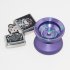 Magic Yo Yo Ball Aluminum Professional Bundle Ball  U Type Bow Shape  Professional Alloy Purple green