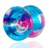 Magic Yo Yo Ball Aluminum Professional Bundle Ball  U Type Bow Shape  Professional Alloy Purple green