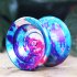 Magic Yo Yo Ball Aluminum Professional Bundle Ball  U Type Bow Shape  Professional Alloy Purple green