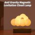Maglev Cloud Lamp RGB Magnetic Levitating Table Lamp 360 Degrees Rotating Touch Control Night Light Desk Ornaments For Home Office Decor Birthday Gifts For Men 