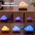 Maglev Cloud Lamp RGB Magnetic Levitating Table Lamp 360 Degrees Rotating Touch Control Night Light Desk Ornaments For Home Office Decor Birthday Gifts For Men 