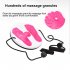 Magnet Balance Rotating Fitness Core Waist Twisting Disc Weight Loss Fitness Equipments Twister Plate rose Red