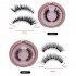 Magnet False Eyelashes Natural Black Handmade 3D Mink Lashes Long Fake Eyelash