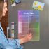 Magnetic Acrylic Calendar For Fridge Colorful Weekly Planner Reusable Memo Note Whiteboard With 6 Markers For School Home Office with 6 pens