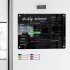 Magnetic Acrylic Calendar Board For Fridge Weekly Planner Reusable Dry Erase Schedule Board With 6 Markers For Home Office School with 6 pens