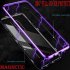 Magnetic Adsorption Metal Tempered Glass Case for Samsung Galaxy S9 S8  Plus Cover    Silver