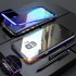 Magnetic Adsorption Metal Tempered Glass Case for Samsung Galaxy S9 S8  Plus Cover    Silver