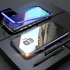Magnetic Adsorption Metal Tempered Glass Case for Samsung Galaxy S9 S8  Plus Cover    Silver