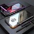 Magnetic Adsorption Metal Tempered Glass Case for Samsung Galaxy S9 S8  Plus Cover    Silver