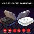 Magnetic Bluetooth 5 0 Sports Headset Mini Wireless Earphones X6S HIFI Stereo Sound Rich Bass Headset with Charging Box white