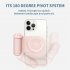 Magnetic Camera Handle Mobile Phone Shelf Selfie Magnetic Suction Wireless Charging Bracket Desktop Charger Pink Wireless Charging