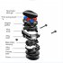 Magnetic Car Phone Holder 360 Rotating Multi angle Support Folding Black Silver
