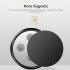 Magnetic Car  Phone  Holder Leather Grain 360 Degree Rotation Built in Magnets Bracket Black